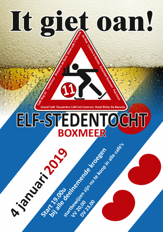 Elf Steden (Kroegen)tocht Boxmeer | It Giet Oan!
