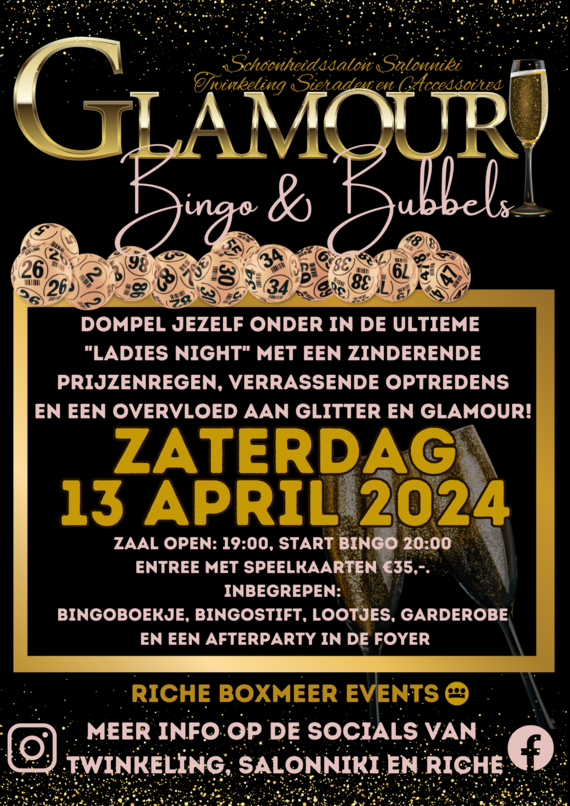 GLAMOUR BINGO & BUBBELS