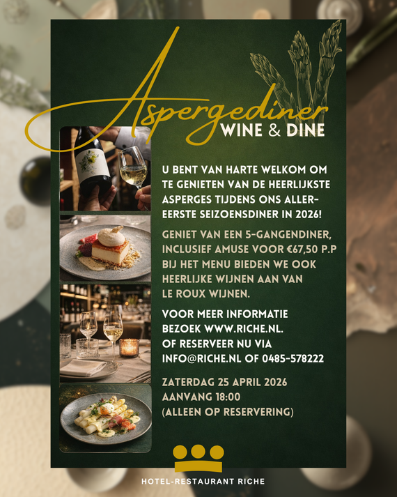 ASPERGEDINER | WINE & DINE