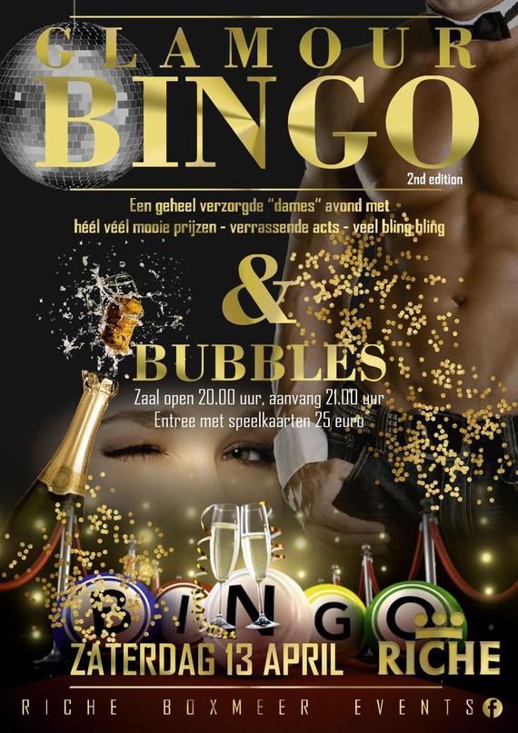 Glamour Bingo and bubbles